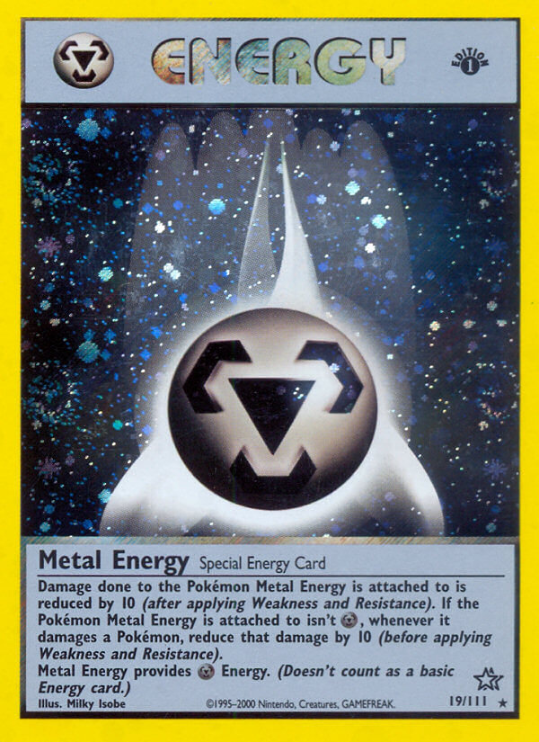 Metal Energy | Neo Genesis | Neo | 19/111 | New Mint | Rare Holo