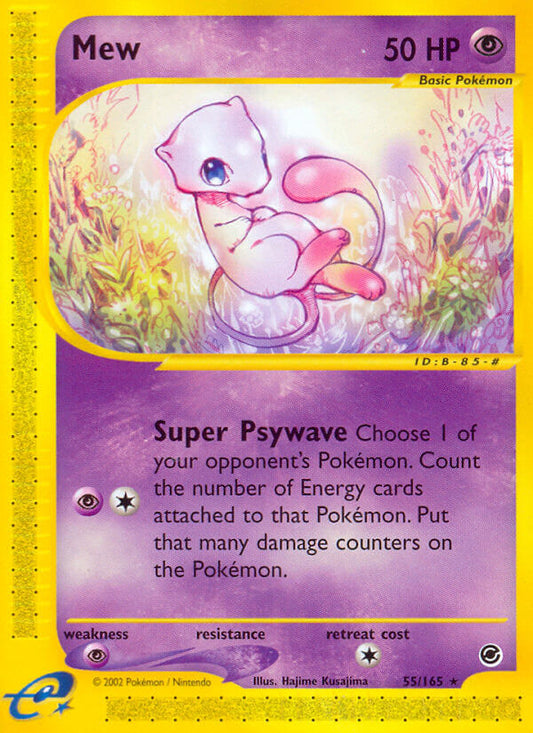 Mew | Expedition | E-Card | 55/165 | New Mint | Rare