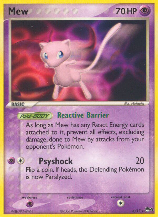 Mew | POP Series 4 | EX | 4/17 | New Mint | Rare