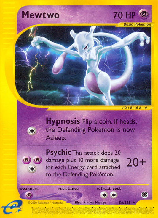Mewtwo | Expedition | E-Card | 56/165 | New Mint | Rare
