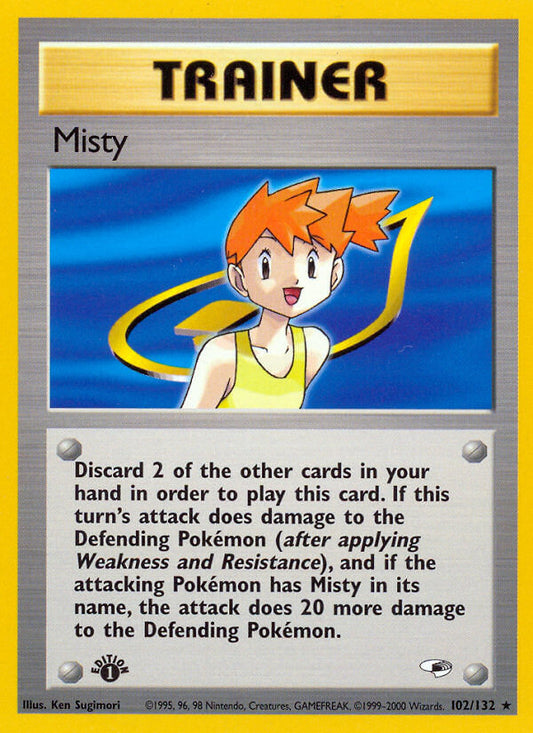 Misty | Gym Heroes | Gym | 102/132 | New Mint | Rare