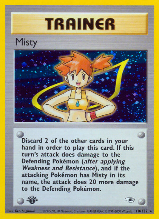 Misty | Gym Heroes | Gym | 18/132 | New Mint | Rare Holo