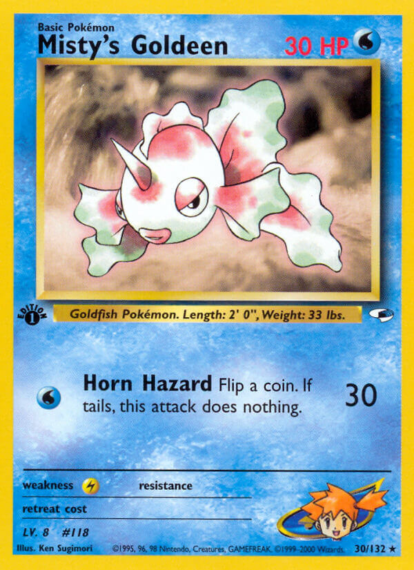 Misty’s Goldeen | Gym Heroes | Gym | 30/132 | New Mint | Rare