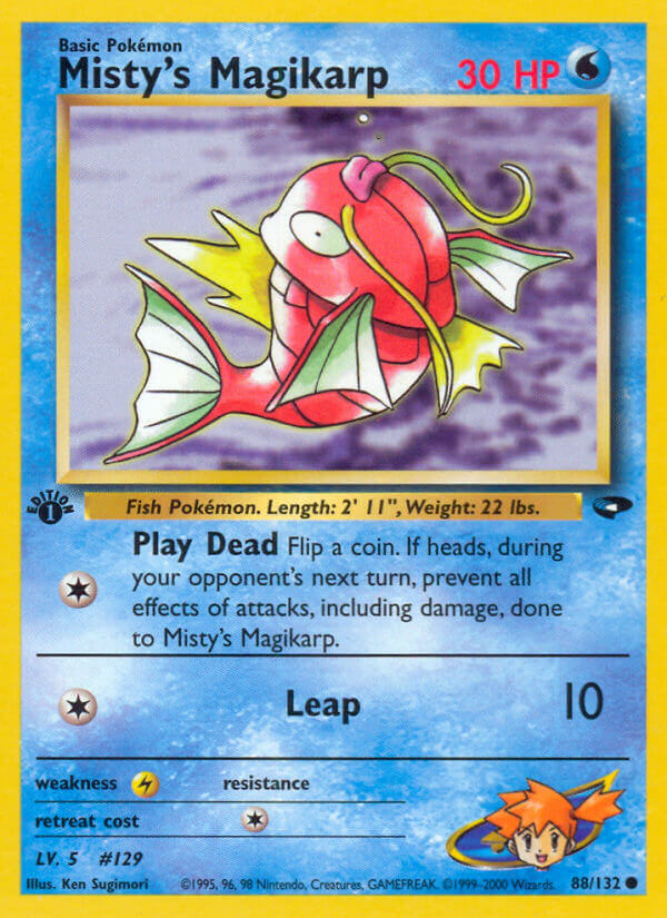 Misty’s Magikarp | Gym Challenge | Gym | 88/132 | New Mint | Common