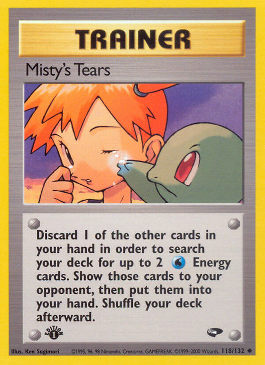 Misty’s Tears | Gym Challenge | Gym | 118/132 | New Mint | Uncommon