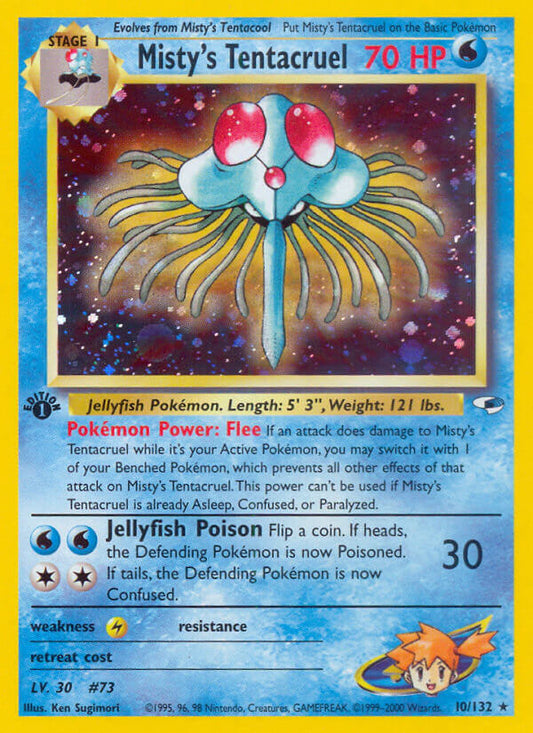 Misty’s Tentacruel | Gym Heroes | Gym | 10/132 | New Mint | Rare Holo