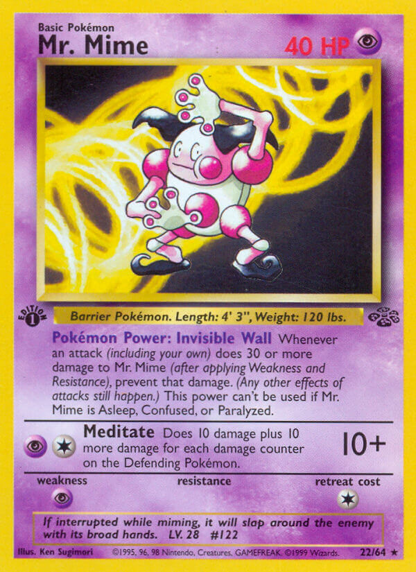 Mr. Mime | Jungle | Classic | 22/64 | New Mint | Rare