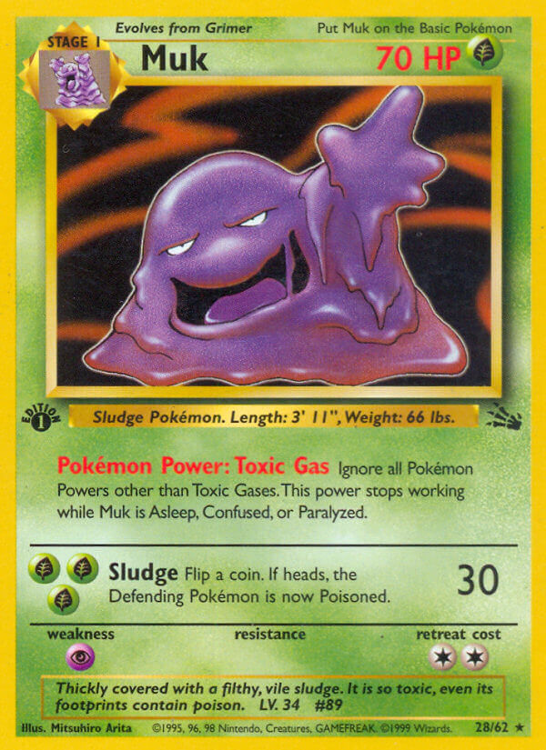 Muk | Fossil | Classic | 28/62 | New Mint | Rare