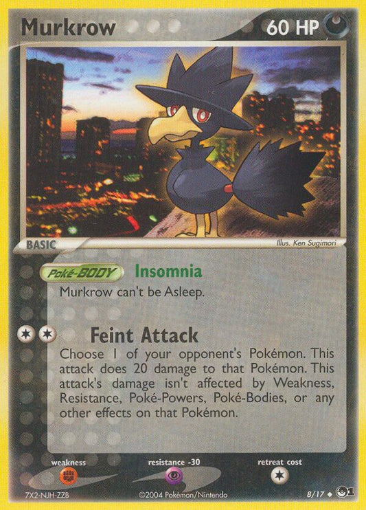 Murkrow | POP Series 1 | EX | 8/17 | New Mint | Uncommon