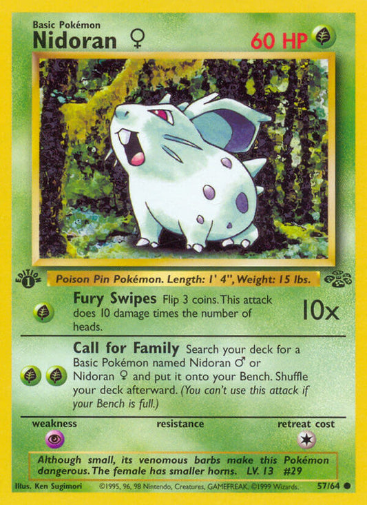 Nidoran Female | Jungle | Classic | 57/64 | New Mint | Common