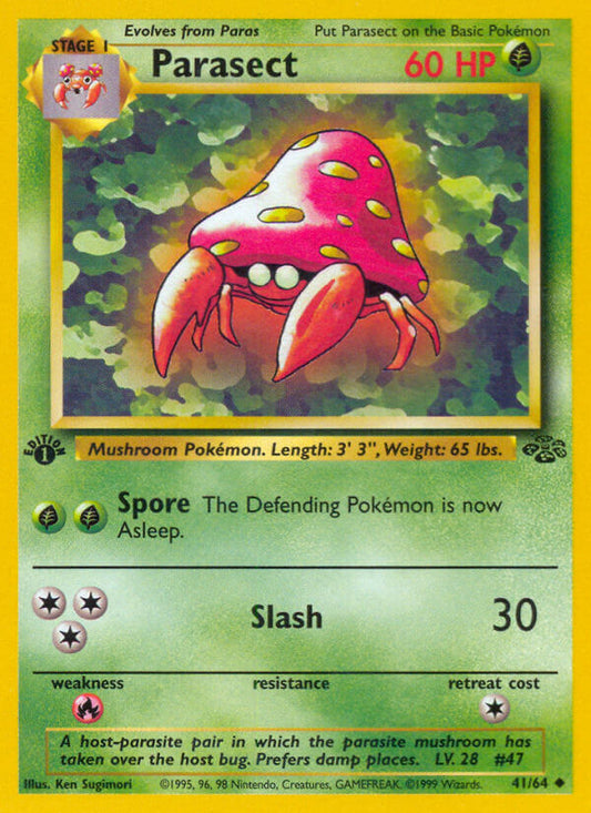 Parasect | Jungle | Classic | 41/64 | New Mint | Uncommon