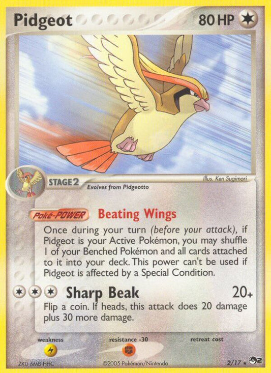 Pidgeot | POP Series 2 | EX | 2/17 | New Mint | Rare