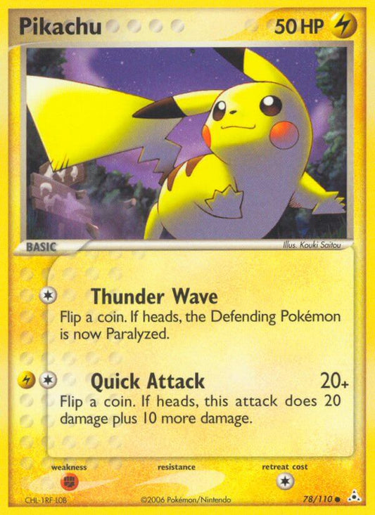 Pikachu | Holon Phantoms | EX | 78/110 | New Mint | Common