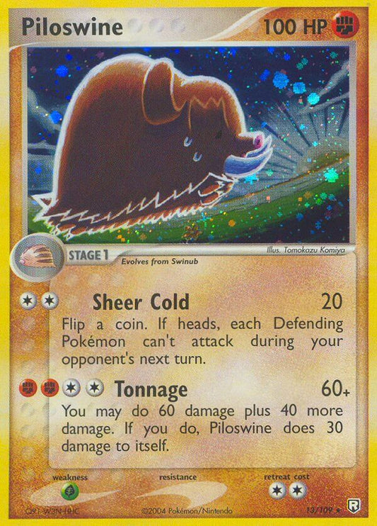 Piloswine | Team Rocket Returns | EX | 13/109 | New Mint | Rare Holo
