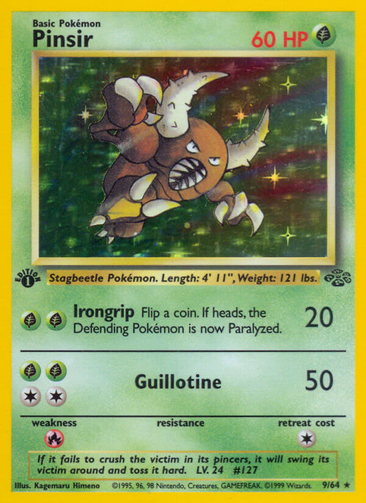 Pinsir | Jungle | Classic | 9/64 | New Mint | Rare Holo