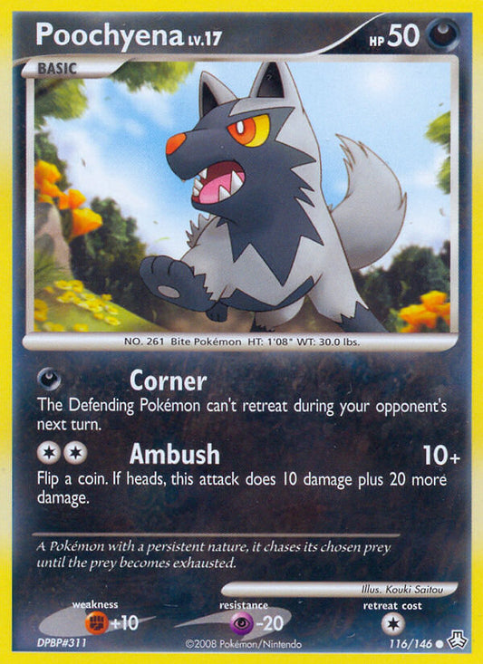 Poochyena | Legends Awakened | Diamond & Pearl | 116/146 | New Mint | Common