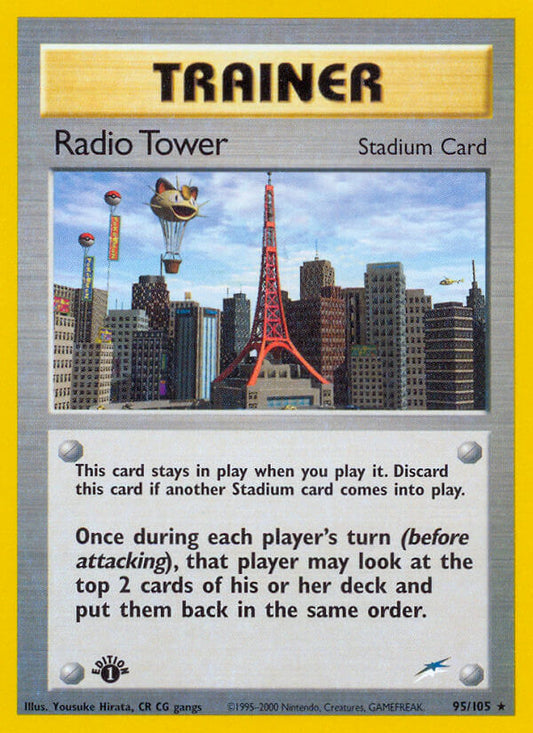 Radio Tower | Neo Destiny | Neo | 95/105 | New Mint | Rare