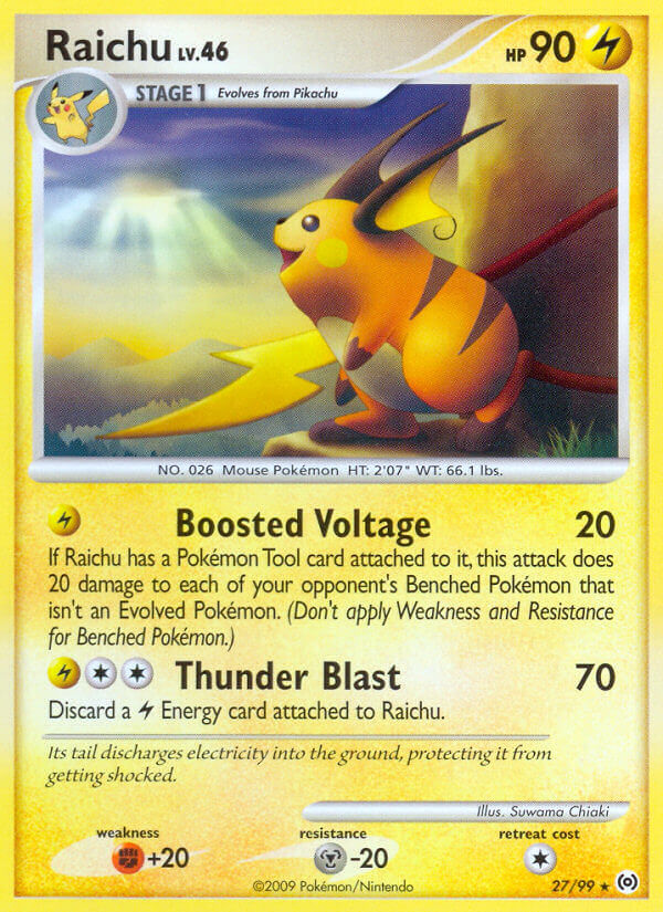 Raichu | Arceus | Platinum | 27/99 | New Mint | Rare