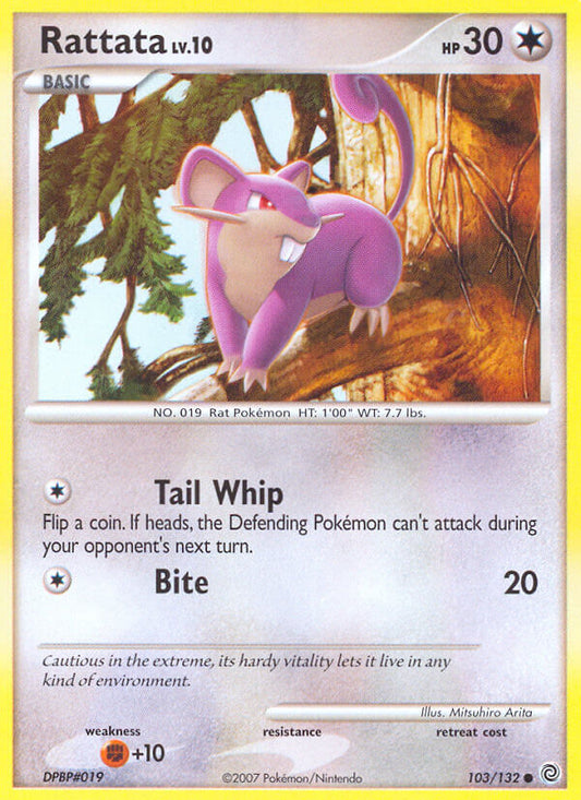 Rattata | Secret Wonders | Diamond & Pearl | 103/132 | New Mint | Common
