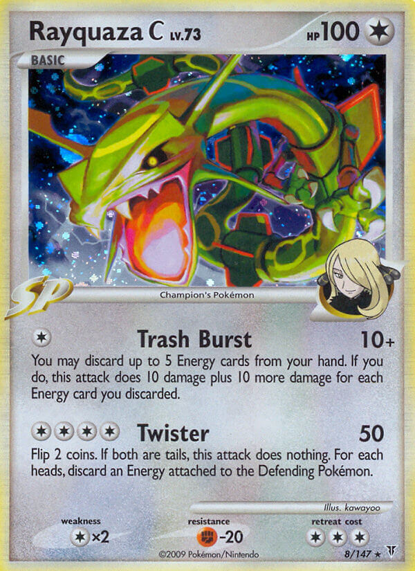 Rayquaza C | Supreme Victors | Platinum | 8/147 | New Mint | Rare Holo