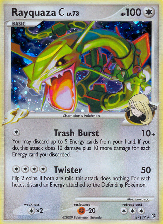 Rayquaza C | Supreme Victors | Platinum | 8/147 | New Mint | Rare Holo