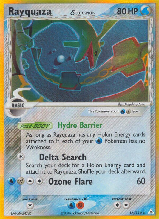Rayquaza | Holon Phantoms | EX | 16/110 | New Mint | Rare Holo