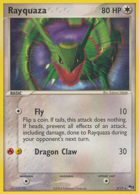 Rayquaza | POP Series 1 | EX | 3/17 | New Mint | Rare