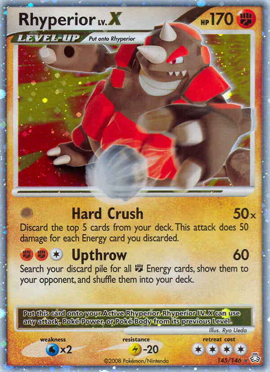 Rhyperior LV.X | Legends Awakened | Diamond & Pearl | 145/146 | New Mint | Rare Holo LV.X