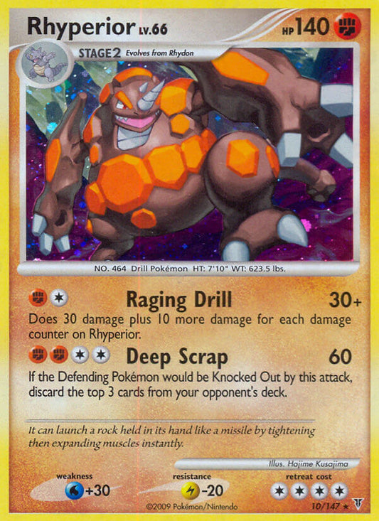 Rhyperior | Supreme Victors | Platinum | 10/147 | New Mint | Rare Holo