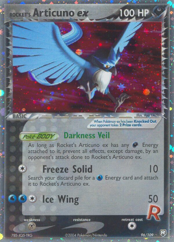 Rocket’s Articuno ex | Team Rocket Returns | EX | 96/109 | New Mint | Rare Holo ex