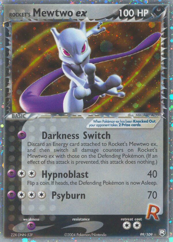 Rocket’s Mewtwo ex | Team Rocket Returns | EX | 99/109 | New Mint | Rare Holo ex