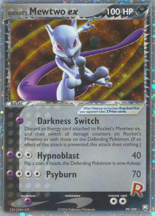 Rocket’s Mewtwo ex | Team Rocket Returns | EX | 99/109 | New Mint | Rare Holo ex