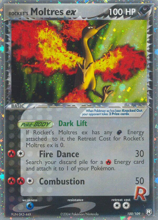 Rocket’s Moltres ex | Team Rocket Returns | EX | 100/109 | New Mint | Rare Holo ex