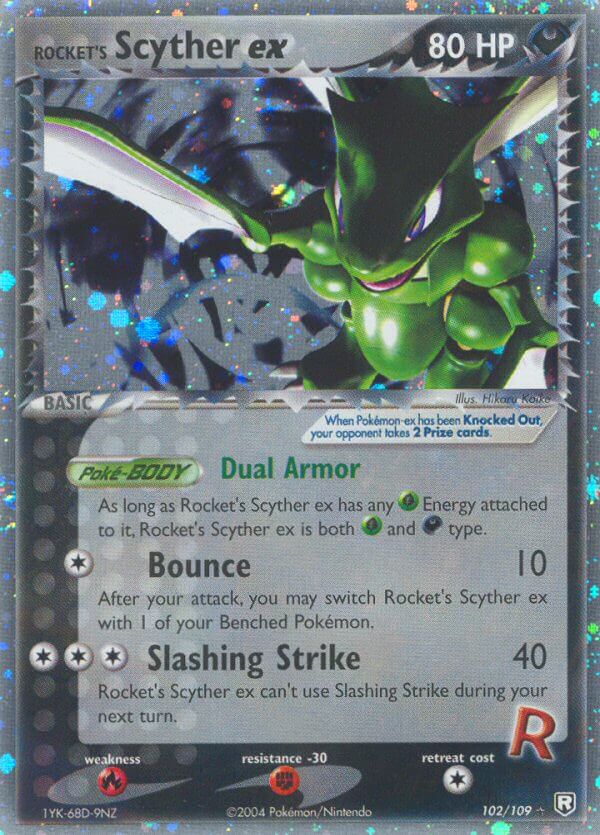 Rocket’s Scyther ex | Team Rocket Returns | EX | 102/109 | New Mint | Rare Holo ex