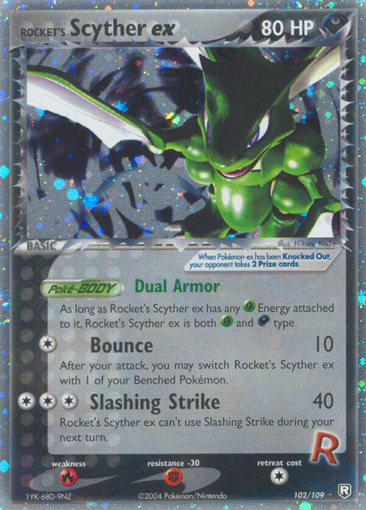 Rocket’s Scyther ex | Team Rocket Returns | EX | 102/109 | New Mint | Rare Holo ex