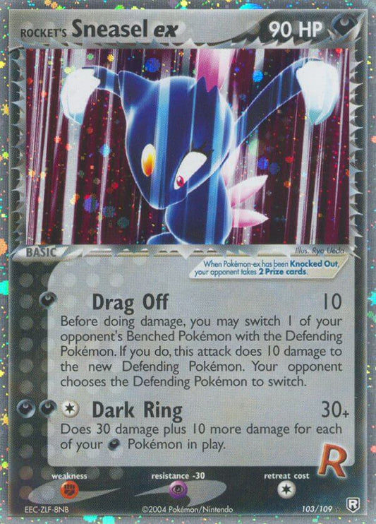 Rocket’s Sneasel ex | Team Rocket Returns | EX | 103/109 | New Mint | Rare Holo ex