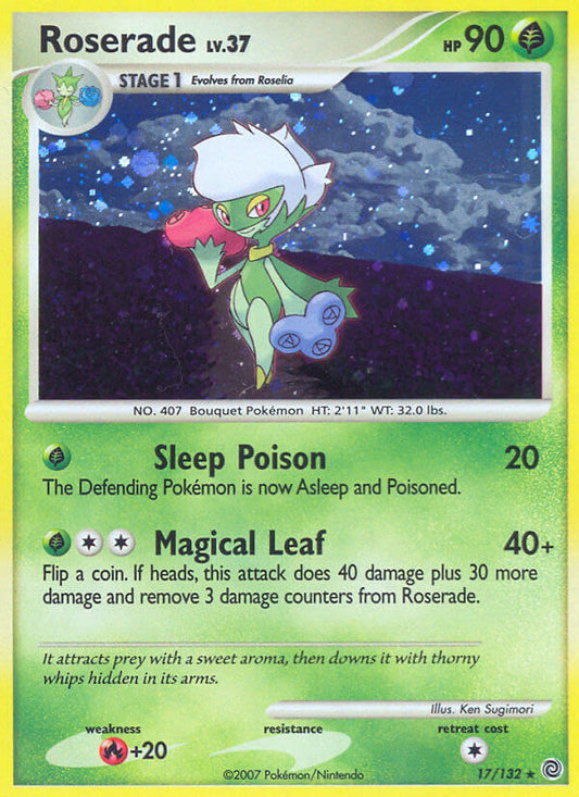 Roserade | Secret Wonders | Diamond & Pearl | 17/132 | New Mint | Rare Holo