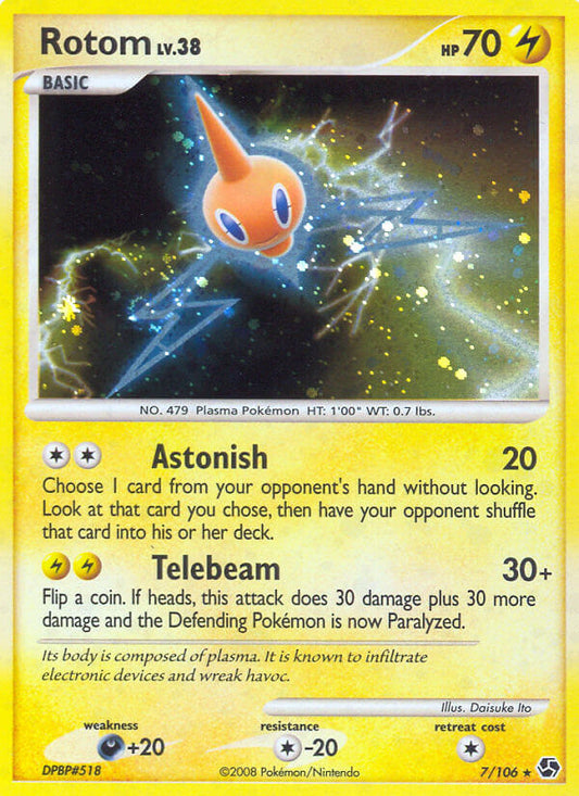 Rotom | Great Encounters | Diamond & Pearl | 7/106 | New Mint | Rare Holo
