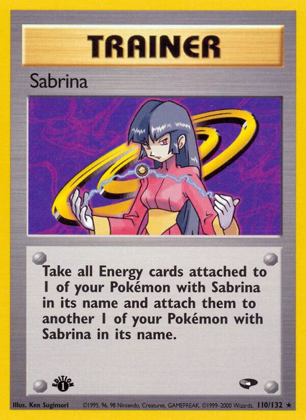 Sabrina | Gym Challenge | Gym | 110/132 | New Mint | Rare