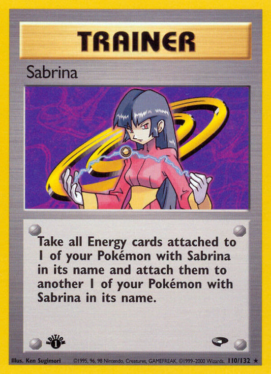 Sabrina | Gym Challenge | Gym | 110/132 | New Mint | Rare
