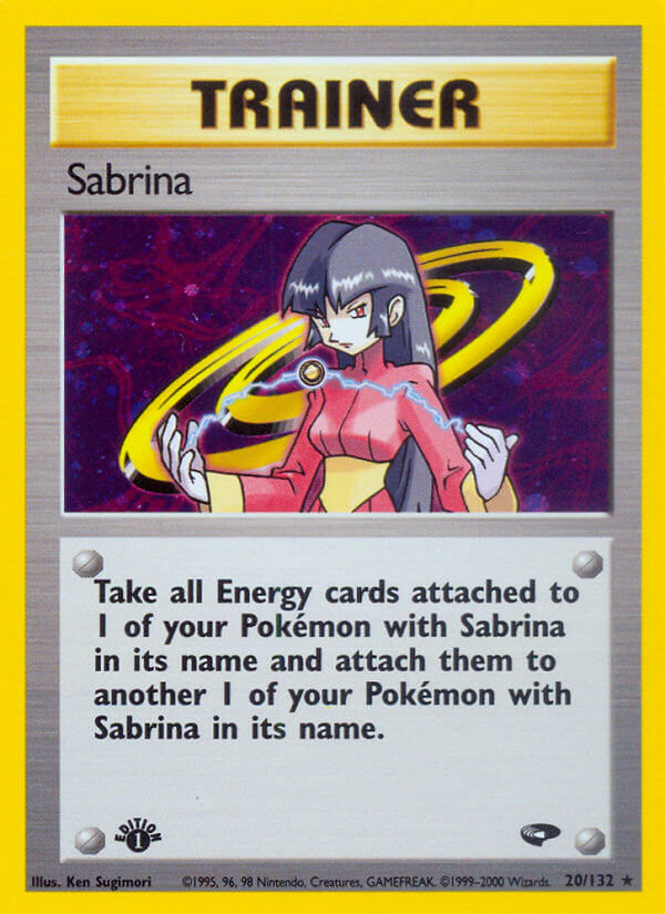 Sabrina | Gym Challenge | Gym | 20/132 | New Mint | Rare Holo