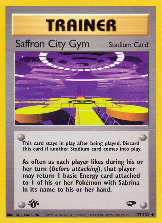Saffron City Gym | Gym Challenge | Gym | 122/132 | New Mint | Uncommon