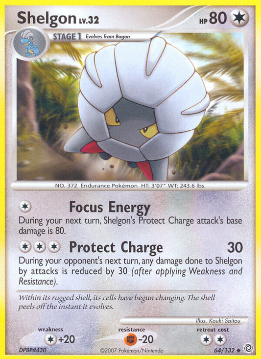 Shelgon | Secret Wonders | Diamond & Pearl | 64/132 | New Mint | Uncommon