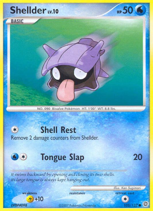 Shellder | Secret Wonders | Diamond & Pearl | 105/132 | New Mint | Common