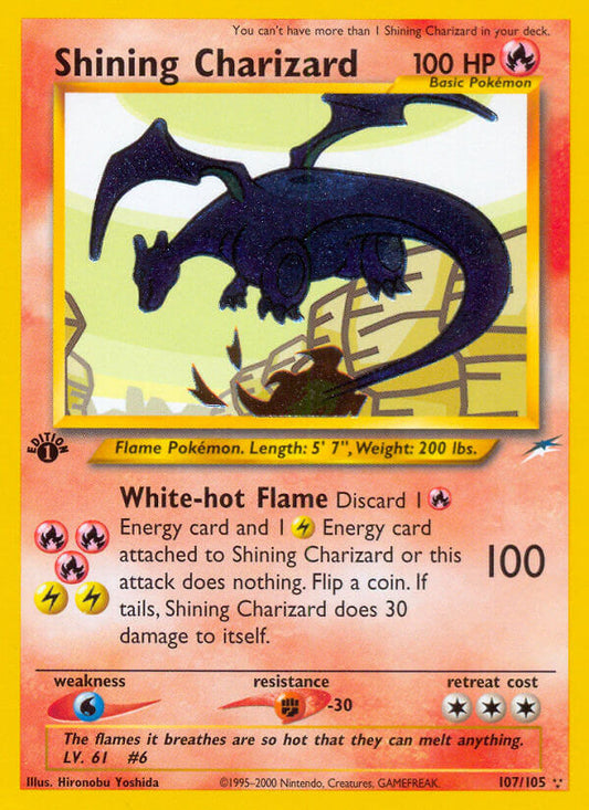 Shining Charizard | Neo Destiny | Neo | 107/105 | New Mint | Rare Shining