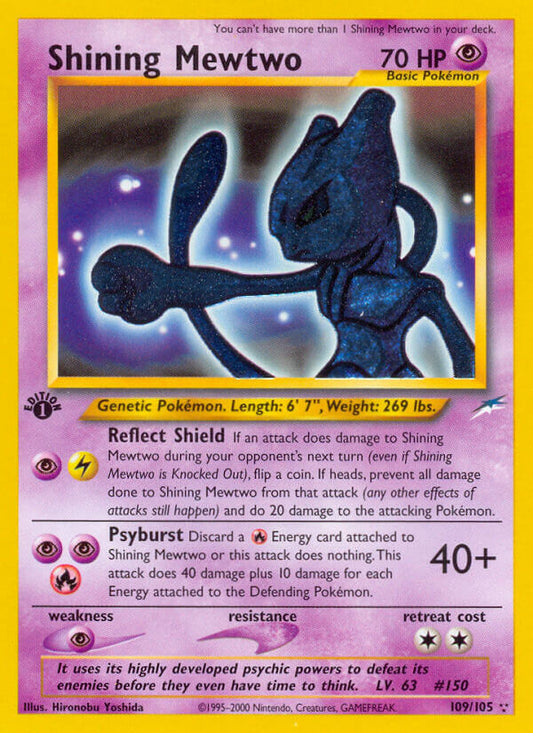 Shining Mewtwo | Neo Destiny | Neo | 109/105 | New Mint | Rare Shining