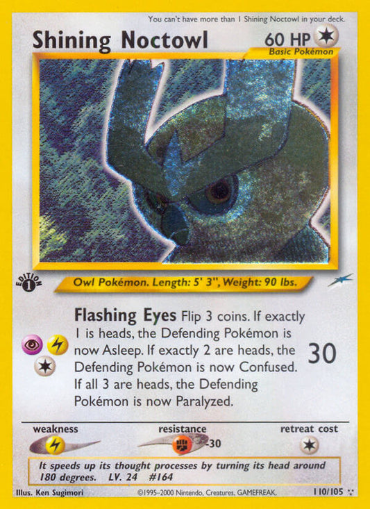 Shining Noctowl | Neo Destiny | Neo | 110/105 | New Mint | Rare Shining