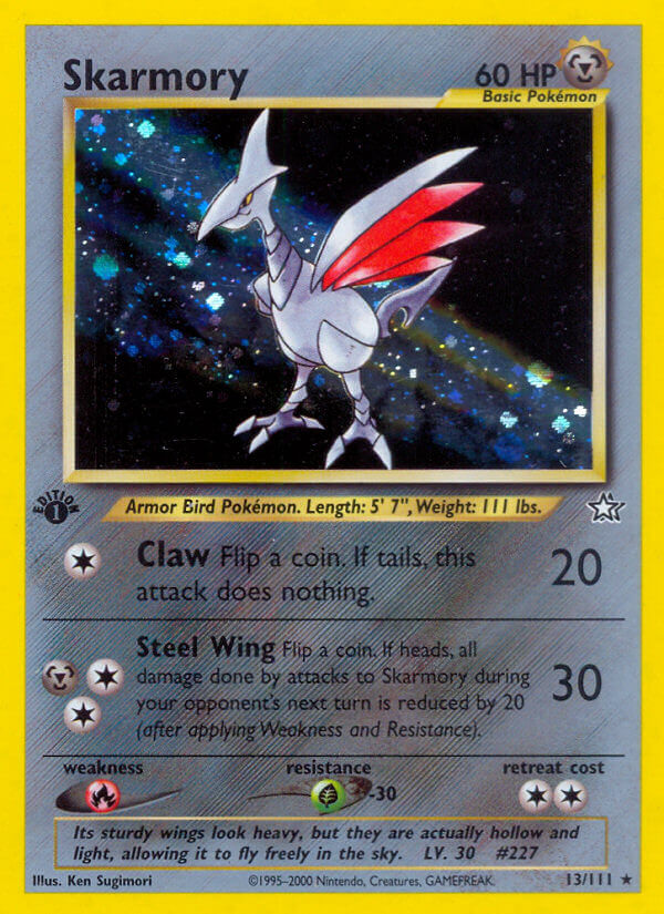 Skarmory | Neo Genesis | Neo | 13/111 | New Mint | Rare Holo