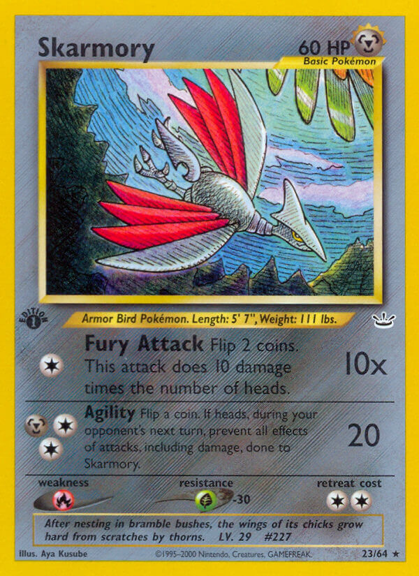 Skarmory | Neo Revelation | Neo | 23/64 | New Mint | Rare