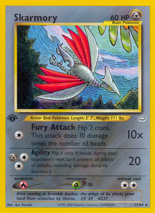 Skarmory | Neo Revelation | Neo | 23/64 | New Mint | Rare